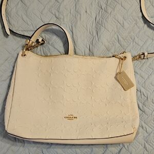 Coach White Handbag